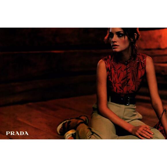 ❤️Host Pick Prada S/S ‘97 Runway Leather Wedge Floral Vine Leaf Appliqué 37 EUC - Picture 13 of 13